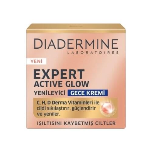 Diadermine Expert Active Glow Yenileyici Gece Kremi 50 ML