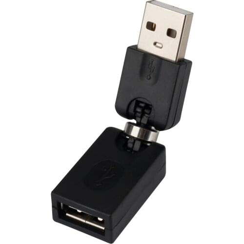 For Flexible 360 Degree Free Rotation Torsion Angle USB Adapter Converter USB Male to Female Bending Interface