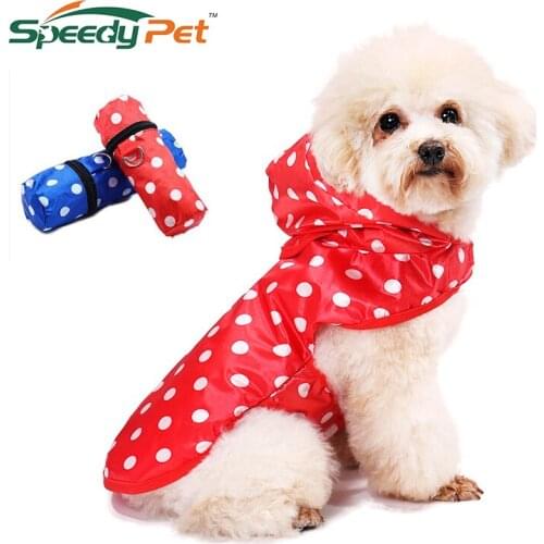 Cute Dog Raincoat Waterproof Clothes Dog Puppy outdoor walking Casual Rain Jacket S-XL For Small Medium Big Dogs Pet Supplies