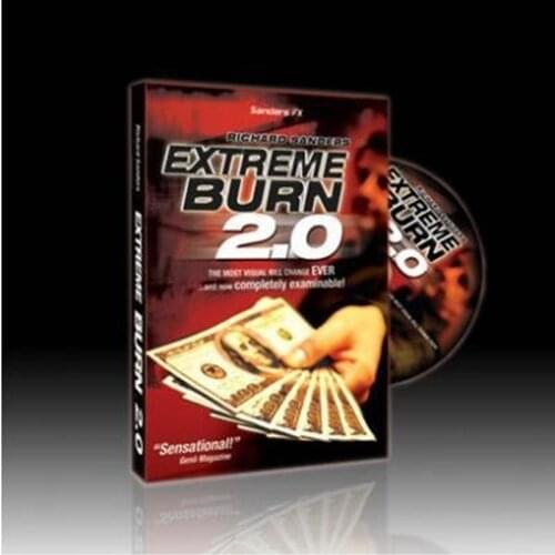 Extreme Burn 2.0 With DVD & Gimmick - Card Magic Tricks,Close Up,Magic Props,Comedy,Accessories,Illusions,Magician Toys