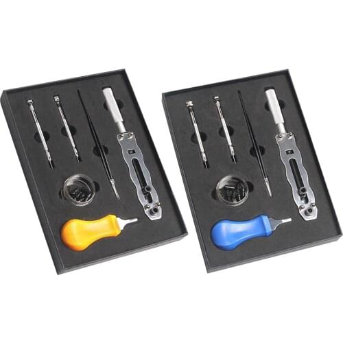 Watch Repair Tool Kit Watch Case Opener Remover Srping Wrench Blade Kit for Watchmaker or Home Use