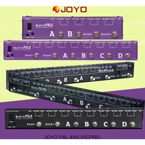 JOYO Guitar Programmable PXL8 PXL4 PXL-Live PXL-Pro Electric Guitar Effect Pedal Looper Controller Programmable Grouping System