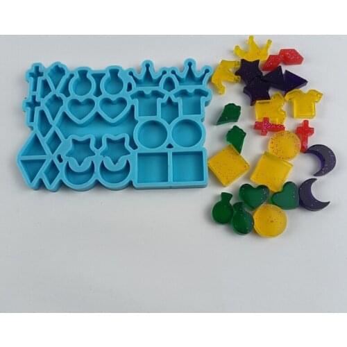 Silicone Earring Collection Mold Epoxy Resin Jewelry Mold Resin Casting Pendant Mold Suitable for Diy Resin Crafts