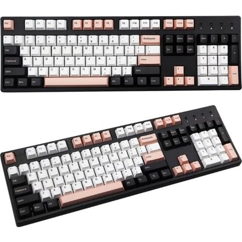 160 KEYS Cherry Profile Olivia Keycap Double Shot Thick PBT Keyboard Keycaps Cap
