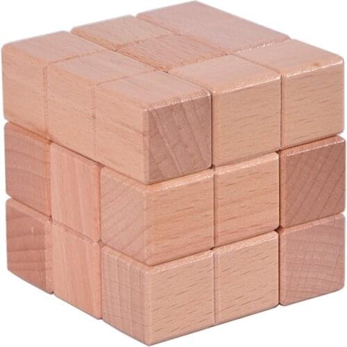 Hot Sell Tetris IQ Educational Wooden Cube Puzzle 3D Mind Brain Teaser Soma Puzzles Game for Children Adult Toys
