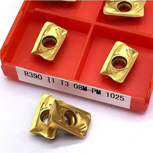R390 11T308M-PM 1025/1030/1010/1130/1040 Carbide Inserts Lathe Metal Cutting Turning Tools Indexable CNC milling machine