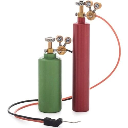 Y3NF Mini Toys Decoration Metal Mini Oxygen & Acetylene Tank Toy Without Function Kits Compatible with 1/10 RC Crawler Car