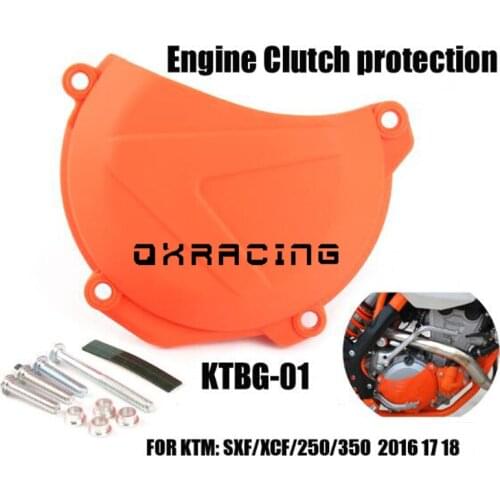 Motorcycle Engine Right Clutch Case Cover Guard Protector For 250 350 SXF EXCF SX-F EXC-F 2016 2017
