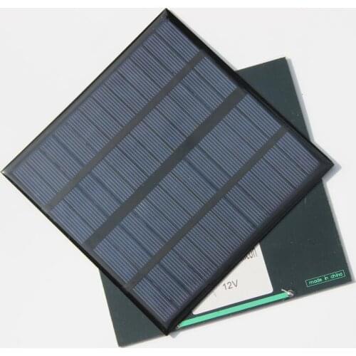 Wholesale! 3W 12V 250Ma Solar Cell Polycrystalline Solar Panel DIY Solar Battery Charger 145*145*3MM 10PCS/Lot Free Shipping