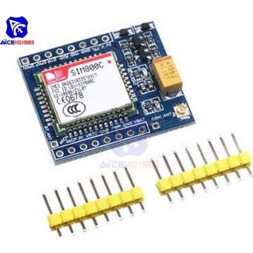 Diymore SIM800C GSM GPRS Module Development Board IPEX with Bluetooth TTL TTS STM32 for Arduino C51 5V 3.3V