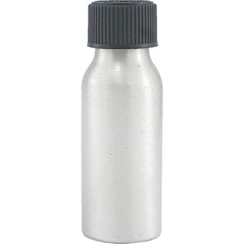 50ml Empty Aluminum Bottles, Sliver Metal Bottle With Black/White Child Resistant Caps,Safety Lid