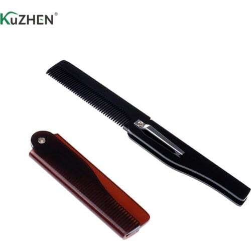 1pc Professional Folding Comb Pocket Magic Hair Comb Beard Hair Clip Men Women Fashion Hair Styling Tool Hair Care Mustache Comb