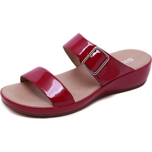 Woman Sandals Fashion Platform Womens Shoes Woman Wedge Heel Female Sandals Casual Buckle Shoes For Outdoor Plus Size