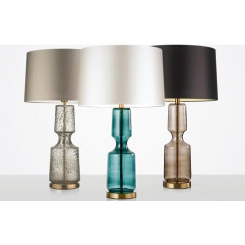 Modern led glass glass ball deco halloween led table lamp mesa de luz living room for bedroom deco bed lamp