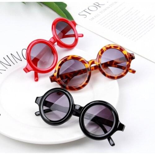 Kinlion Vintage Kids Round Children Sunglasses Retro Oversized Child Baby Glasses for Girls Boys Lentes Gafas De Sol Infant 2020