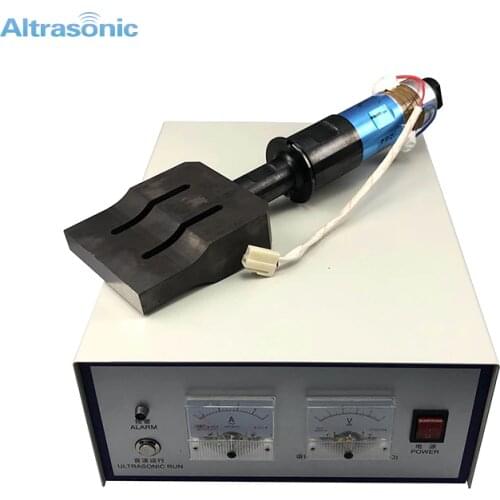 High Power 20kHz Ultrasonic Generator And HornTransducer Plastic Welder Face Mask Welding Machine