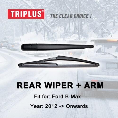 Rear Wiper Arm with Blade for FORD B-MAX (2012-Onwards) 1pc 12" 300mm,Rear Wiper Arm & Rear Wiper Blades B MAX