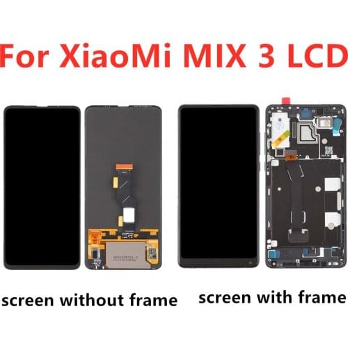 6.39"Amoled For Xiaomi Mi Mix 3 LCD Display Touch Screen Digitizer Assembly With Frame Mix3 LCD Replacement Part xiaomi mix3 lcd