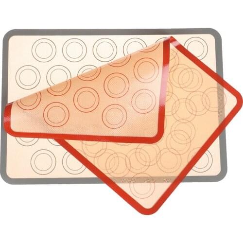 1PC Silicone Baking Macaron Mat Pad Sheet Baking Pastry Tools Non-Stick Dough Mat
