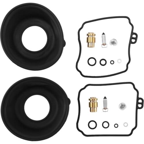 2Set for XVS650 XVS650AT V Star XVS 650 A AT 1998-2016 Plunger Diaphragm Parts of Motorcycle Carburetor Repair Kit