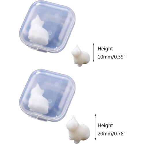 3D Diy Crystal Epoxy Material Filling Enclosed Simulation Cat Model Micro Landscape Sitting Cat Material Accessories