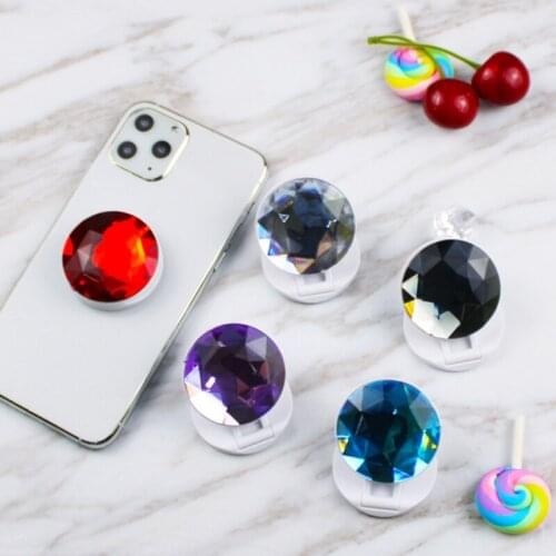 50Pcs Universal Foldable Cute Diamond Expandable Phone Holder Stand Grip Cell Phone Holder Bracket