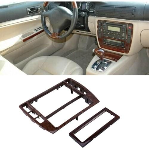 Car Cherry Wood Middle Decoration Panel Center CD Box Wooden Air Conditioning Frame for Passat B5 3B0858069 1J0907047N