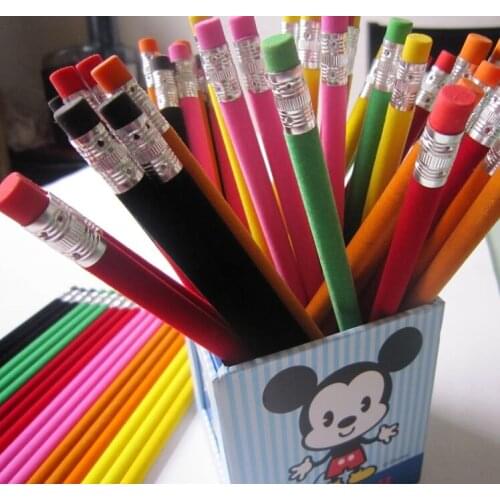 Velvet pencil 12pcs wood pencil environmentally friendly pencils hotel pencil standard pencil