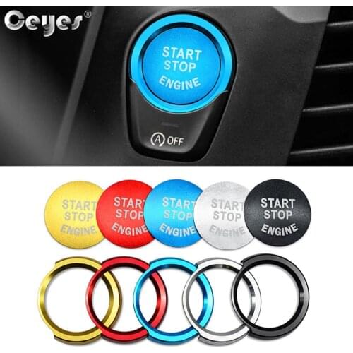 Ceyes Auto Engine Start Stop Decoration Ring Car Styling Case For Bmw 4 3 2 1 Series F30 F20 F32 X1 F48 F45 Interior Accessories