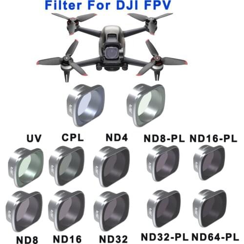 DJI FPV Combo Lens Filter UV/CPL/NDPL4/8/16/32 Set Neutral Density Polar Filters Kit Camera Drone Accessories Quadcopter