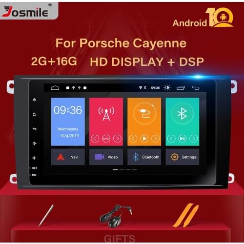 DSP 2G RAM Android 10 GPS Car Radio Player For Porsche Cayenne S GTS 2002-2009 multimedia navigation stereo Camera DVR OBD2 SWC