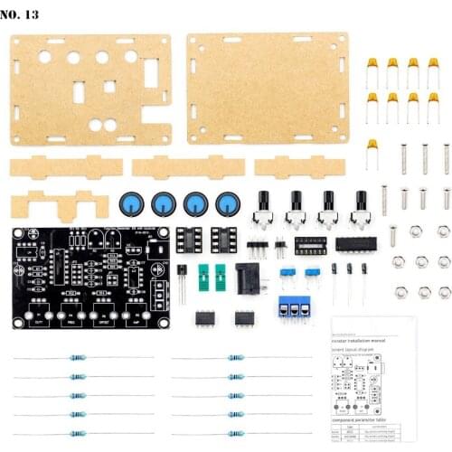 ICL8038 Signal Generator Multifunctional Low Frequency DIY Kit with Acrylic Shell xr2206 Upgrade Version Home Signal Generator