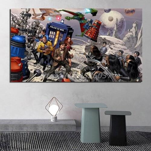 Doctor Who Poster Canvas Prints Picture Modular Paintings Abstract For Living Room On The Wall Home Decoration