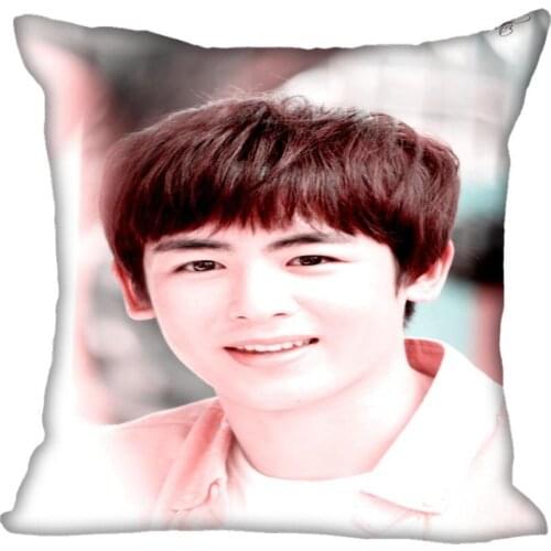 Korea-Pop 2pm Nichkhun Printing Square silk Satin Pillowcases 35x35cm,40x40cm One Side Printed Customize your image gift