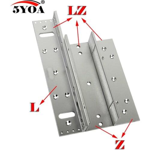 180/280/350/500kg Z&L Bracket Magnetic Electromagnetic Lock LZ 350lbs Inward door with wooden metal door Access Control System