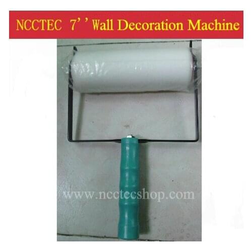 7'' angle frames wall paint decoration machine with 1 sponge roller FREE shipping | 220 pattern roller designs