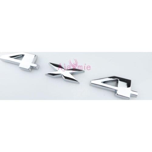 4 X 4 Metal Emblem Sticker Silver Black Color For Jeep Renegade Compass Patriot Grand Cherokee Wangler Car Stylling Accessories