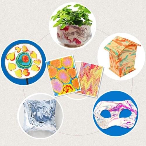 Children Floating Painting Kit Diy Painting On Water Marbling 2020new Art Creative For Kids Set Toys Educational Kit Painti I9F5