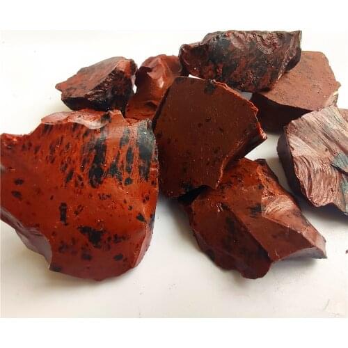 Natural Red Obsidian Crystal Healing Stone Quartz Crystal Red Stone for Home Decoration Mineral DIY Gift