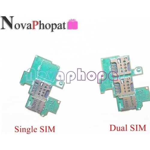 Novaphopat For Sony Xperia M C2004 C2005 / C1904 C1905 SIM Card Tray And Memory SD Card Holder Flex Cable Replacement + Tracking