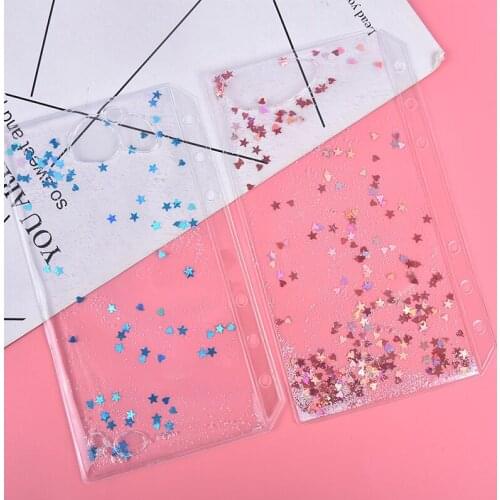 PVC Transparent File Small Things Keeper for 6 Holes Loose Binder ZMONH Speed Data
