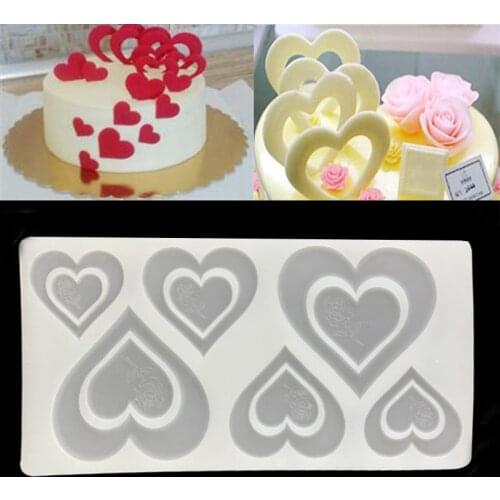 Romantic Heart Rose Silicone Chocolate Mould Cake Decorating Tools Cupcake Cookies Silicone Mold Muffin Pan Baking Decor