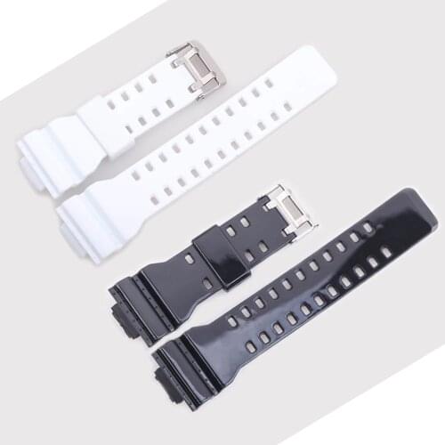 Silicone Watch Band 16mm Rubber Watchband Belt Wrist Bracelet Strap for Casio G-shock GD100/110/120/150 GSL-8900 GSL-100 GA-300