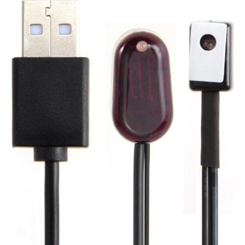 5V USB Adapter IR Infrared Remote Control Transponder Receiver Repeater Emitter USB Adapter Extension Cord Cable With LED Light