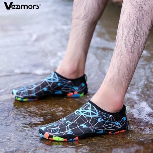 VEAMORS Fashion Aqua Shoes Unisex Slip-on Light Outdoor Sneakers Lover Yoga Swim Water Shoes Non-slip Seaside Beach Sneakers