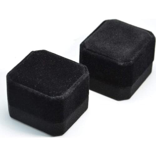 High Quality Square Jewelry Organizer Velvet Box Rings Storage Box Small Gift Box For Rings Earrings Christmas gifts 3.9 * 5.1
