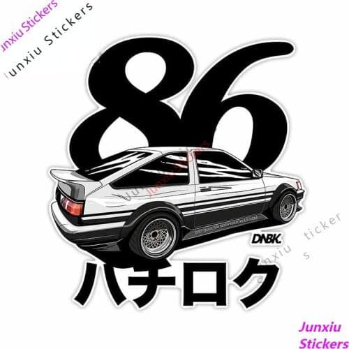 Japanese Sticker Japan Initial D AE86 BRZ JDM DRIFT Racing Stickers Takumi Fujiwara Tofo Shop Anti Scratch Decals PVC13x12cm