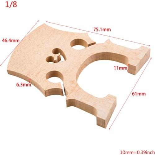 1 Pcs Exquisite Cello Bridge 4/4 3/4 1/2 1/4 1/8 Top Quality Maple Wood E56D