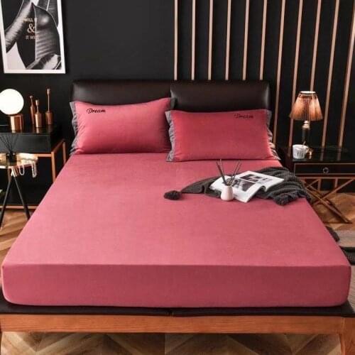 100% Crystal Velvet Bed Mattress, With Four Corners And Elastic Band Sheets On Sale (Single-Piece Bed Sheet Without Pillowcase)