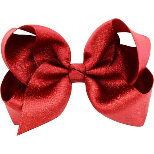 4 Inches Elegant Solid Hair Bows With Clip For Kids Girls Boutique Handmade Hair Clip Hairgrips Headwear Hair Accessories 757